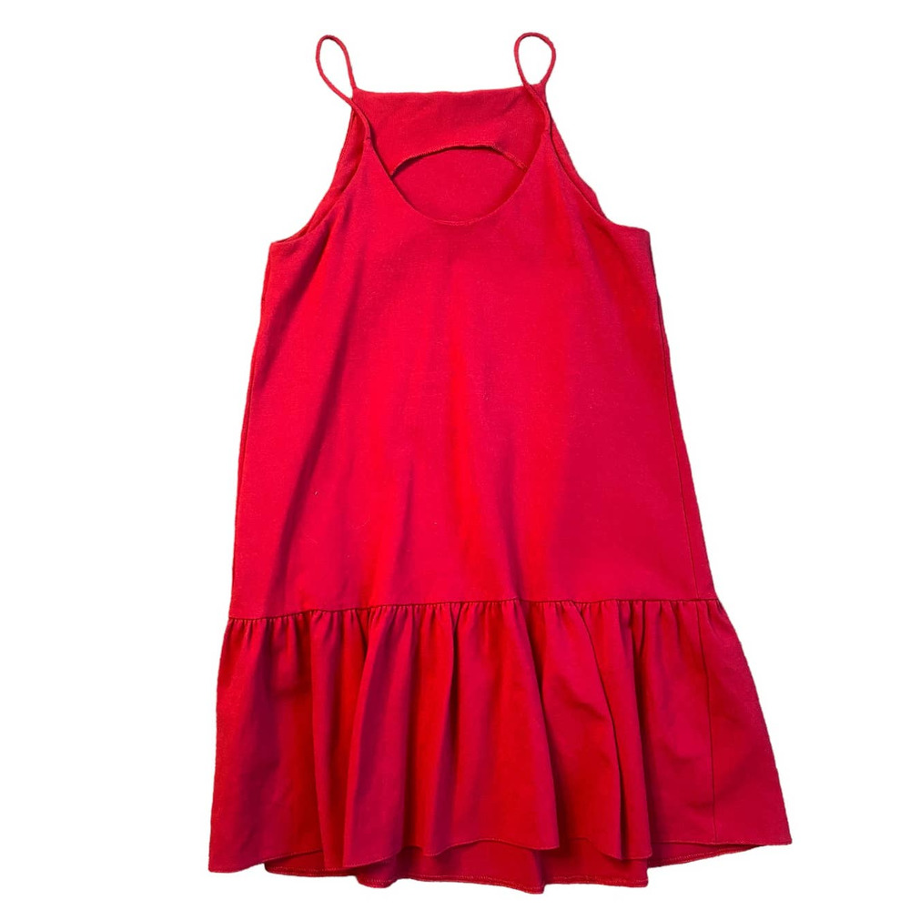 ASOS Red Ruffle Hem Mini Dress Size 4 - Picture 7 of 7